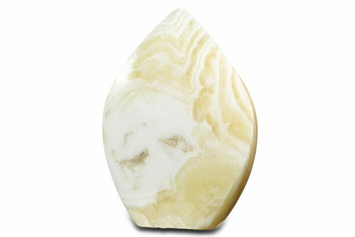 Polished Mango Calcite Flame - Afghanistan #355886